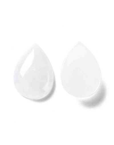 Cuarzo cristal. Gota. 25x18x7 milímetros. Sin perforación. 1 unidad.