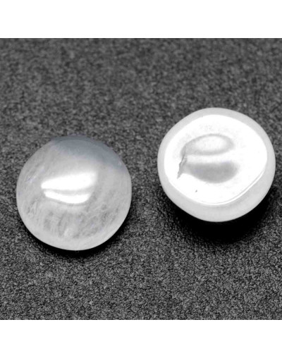 Cuarzo cristal. Moneda. 8x3 milímetros. Sin perforacion. 1 unidad.