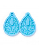 Moldes de silicona. Para resina. Forma aretes (3). 47x64x5 milímetros. 2 mm perforación. 1 unidad. Moldes de silicona. Para resina. Forma aretes (3). 47x64x5 milímetros. 2 mm perforación. 1 unidad.