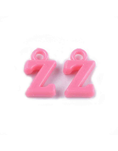 Letras (1). Acrílico. Varios colores pastel. 14x3,5 milímetros. 2 mm perforación. 50 uds (aprox).