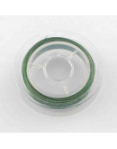 Tiger Tail. Hilo de nylon recubierto de acero. SEA GREEN. 0,45 mm grosor. 10 metros. 1 carrete