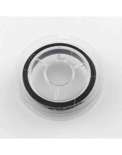 Tiger Tail. Hilo de nylon recubierto de acero. BLACK. 0,45 mm grosor. 10 metros. 1 carrete