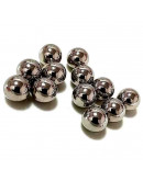 Esfera color sólido. SILVER. 08 mm diámetro. 2 mm perforación. 50 uds aproximado.