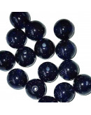 Imitación: Aventurina azul. Esfera. 8 mm diámetro. 1,5 mm perforación. 50 unidades aproximado.