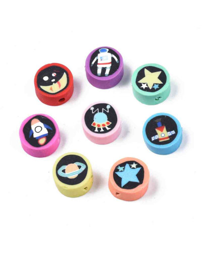 Espacio. 9x5 milímetros. 1,6 milímetros perforación. 10 unidades.