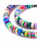 Discos. Flores. 6,5 mm diámetro. 3,5 mm grosor. 1,6 mm perforación. 105~110 uds hilo.