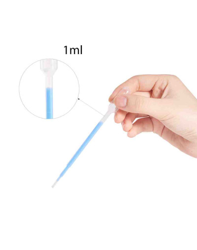 Pipetas plásticas. 145x11,5 milímetros. 1 ml capacidad. 4 unidades. Pipetas plásticas. 145x11,5 milímetros. 1 ml capacidad. 4 unidades.