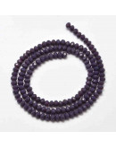 Rondelle faceteado. 3x2 mm. DARKSLATE BLUE. 0,5 mm perforación. 150 uds hilo (aproximado).