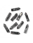 Labradorita. Hexágono una punta. Faceteado. 30~33x8~9 milímetros. 1,5 mm perforación. 1 unidad. Labradorita. Hexágono una punta. Faceteado. 30~33x8~9 milímetros. 1,5 mm perforación. 1 unidad.