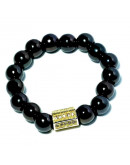 Hexágono (2). Aleación Baño 18k Gold. Zirconia CLEAR. 10x8 milímetros. 4 mm perforación. 1 ud. Hexágono (2). Aleación Baño 18k Gold. Zirconia CLEAR. 10x8 milímetros. 4 mm perforación. 1 ud.