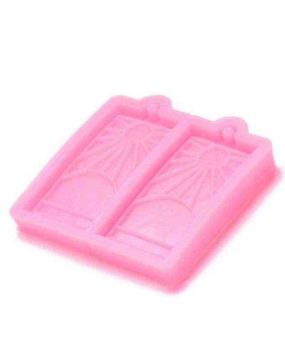 Moldes de silicona. Para resina. Forma aretes (7). 38x18x6 milímetros. 2 mm perforación. 1 unidad.