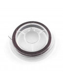 Tiger Tail. Hilo de nylon recubierto de acero. COCONUT BROWN. 0.38 mm grosor. 10 metros. 1 carrete.