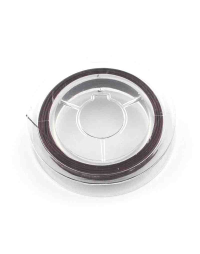 Tiger Tail. Hilo de nylon recubierto de acero. COCONUT BROWN. 0.38 mm grosor. 10 metros. 1 carrete.