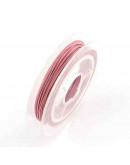 Tiger Tail. Hilo de nylon recubierto de acero. FLAMINGO. 0.38 mm grosor. 10 metros. 1 carrete.