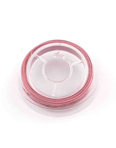 Tiger Tail. Hilo de nylon recubierto de acero. FLAMINGO. 0.38 mm grosor. 10 metros. 1 carrete.