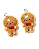 Navidad (4). Resina+Aleación de cobre. Color plateado. 30x18x5 milímetros. 2 mm perforación. 2 uds. Navidad (4). Resina+Aleación de cobre. Color plateado. 30x18x5 milímetros. 2 mm perforación. 2 uds.