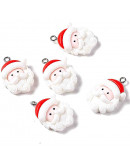 Navidad (7). Resina+Aleación de cobre. Color plateado. 26x18x7 milímetros. 2 mm perforación. 2 uds. Navidad (7). Resina+Aleación de cobre. Color plateado. 26x18x7 milímetros. 2 mm perforación. 2 uds.