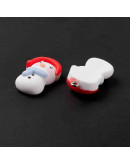 Navidad (9). Resina+Aleación de cobre. Color plateado. 27x16x8 milímetros. 2 mm perforación. 2 uds. Navidad (9). Resina+Aleación de cobre. Color plateado. 27x16x8 milímetros. 2 mm perforación. 2 uds.