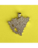 Mapa Nicaragua. Aleación+Zirconia. Baño 18k Gold. 22x20x2,5 mm. 2x3 mm cierre. 1 unidad. Mapa Nicaragua. Aleación+Zirconia. Baño 18k Gold. 22x20x2,5 mm. 2x3 mm cierre. 1 unidad.