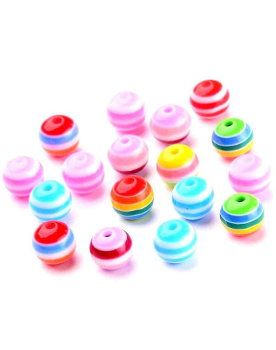 Esfera (2). Varios colores. 8 milímetros diámetro. 2 mm perforación. 25 unidades.