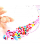 Esfera (2). Varios colores. 8 milímetros diámetro. 2 mm perforación. 25 unidades.