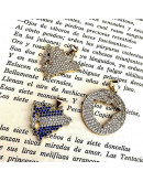 Mapa Nicaragua. Aleación+Zirconia. Baño 18k Gold. 25x25x2,5 mm. 2x3 mm cierre. 1 unidad. Mapa Nicaragua. Aleación+Zirconia. Baño 18k Gold. 25x25x2,5 mm. 2x3 mm cierre. 1 unidad.