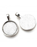 Base Aleación. 39x27x2 milímetros. 6x9 mm perforación. Para trabajos de 24,5 mm. 2 unidades. Base Aleación. 39x27x2 milímetros. 6x9 mm perforación. Para trabajos de 24,5 mm. 2 unidades.