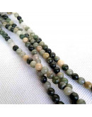 Natural Green. 06 milímetros diámetro. 1 mm perforación. 60 unidades hilo (aproximado).