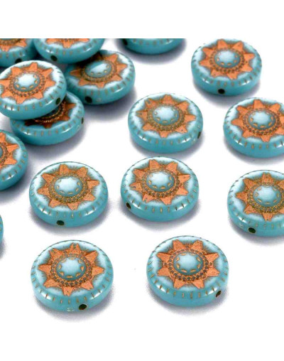 Estilo antiguo (8). Moneda. 17x6 milímetros. 1 mm perforación. 15 unidades.