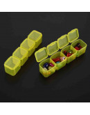 Organizador. 56 divisiones/box. 21x17,5x2,7 centímetros. Box: 2,4x2,3x2 cm. 1 set. Organizador. 56 divisiones/box. 21x17,5x2,7 centímetros. Box: 2,4x2,3x2 cm. 1 set.