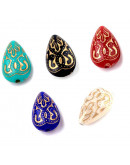 Estilo antiguo (9).Gota. 18x11x7 milímetros. 1,5 mm perforación. 15 unidades.