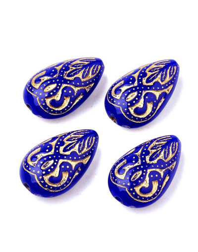 Estilo antiguo (9).Gota. 18x11x7 milímetros. 1,5 mm perforación. 15 unidades.