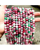 Calcedonia. Multicolor (3). 10 milímetros diámetro. 1 mm perforación. 35 unidades hilo (aproximado).