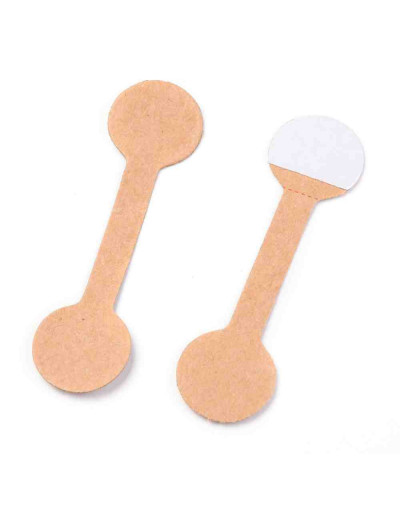 Etiquetas adhesivas. Círculo. Color Perú. 50x14 milímetros. 50 unidades (aproximado).