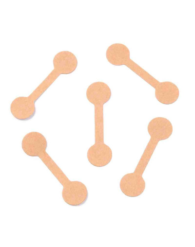 Etiquetas adhesivas. Círculo. Color Perú. 50x14 milímetros. 50 unidades (aproximado).