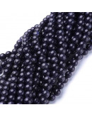 Aventurina azul. 10 milímetros diámetro. 1 mm perforación. 35 unidades hilo (aproximado).