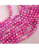 Jásper sintético. Tonos rosados. 06 mm diámetro. 1 mm perforación. 60 uds hilo (aproximado). Jásper sintético. Tonos rosados. 06 mm diámetro. 1 mm perforación. 60 uds hilo (aproximado).