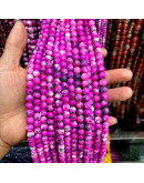 Jásper sintético. Tonos rosados. 08 mm diámetro. 1 mm perforación. 45 uds hilo (aproximado). Jásper sintético. Tonos rosados. 08 mm diámetro. 1 mm perforación. 45 uds hilo (aproximado).