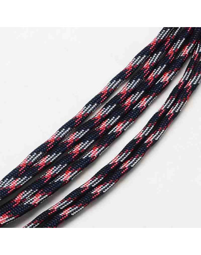 Poliéster+Spandex. Tipo Paracord. Color PRUSSIAN. 4 mm ancho. Cordón plano. 5 metros.