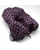 Poliéster+Spandex. Tipo Paracord. Color PRUSSIAN. 4 mm ancho. Cordón plano. 5 metros.