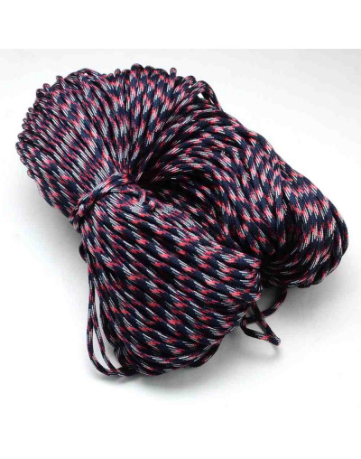 Poliéster+Spandex. Tipo Paracord. Color PRUSSIAN. 4 mm ancho. Cordón plano. 5 metros.