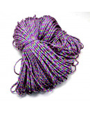 Poliéster+Spandex. Tipo Paracord. Color COLORFUL (1). 4 mm ancho. Cordón plano. 5 metros.
