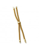 Nylon regulable para pulsera. Goldenrod. Bañado (18kGold). 220x4 mm. 2,8 mm perforación. 1 unidad. Nylon regulable para pulsera. Goldenrod. Bañado (18kGold). 220x4 mm. 2,8 mm perforación. 1 unidad.