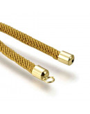 Nylon regulable para pulsera. Goldenrod. Bañado (18kGold). 220x4 mm. 2,8 mm perforación. 1 unidad. Nylon regulable para pulsera. Goldenrod. Bañado (18kGold). 220x4 mm. 2,8 mm perforación. 1 unidad.