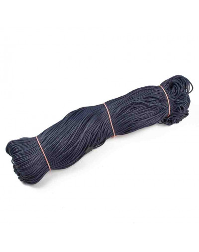 Hilo algodón encerado. Cola de rata. Color PRUSSIAN. 2 milímetros de grosor. 10 metros.