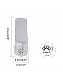 Stamp. Huella de perro. Acero carbón. 65x10 milímetros. 6x5 mm impresión. 1 unidad. Stamp. Huella de perro. Acero carbón. 65x10 milímetros. 6x5 mm impresión. 1 unidad.