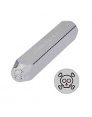 Stamp. Calavera. Acero carbón. 65x10 milímetros. 6x5 mm impresión. 1 unidad. Stamp. Calavera. Acero carbón. 65x10 milímetros. 6x5 mm impresión. 1 unidad.