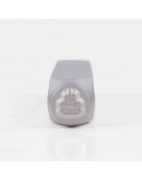 Stamp. Queque. Acero carbón. 65x10 milímetros. 6x5 mm impresión. 1 unidad. Stamp. Queque. Acero carbón. 65x10 milímetros. 6x5 mm impresión. 1 unidad.