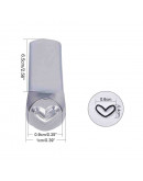 Stamp. Corazón. Acero carbón. 65x10 milímetros. 6x5 mm impresión. 1 unidad. Stamp. Corazón. Acero carbón. 65x10 milímetros. 6x5 mm impresión. 1 unidad.
