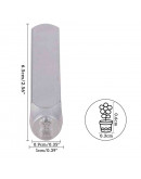 Stamp. Planta. Acero carbón. 65x10 milímetros. 6x5 mm impresión. 1 unidad. Stamp. Planta. Acero carbón. 65x10 milímetros. 6x5 mm impresión. 1 unidad.